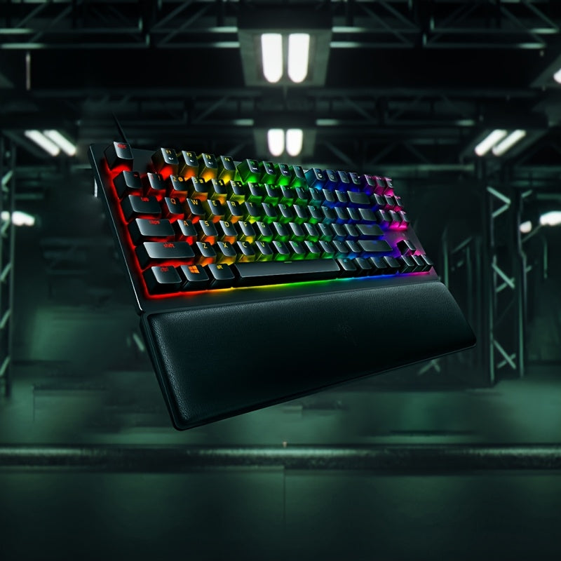 Razer Huntsman V2 Tenkeyless Mechanical Gaming Keyboard, Optical Switches, USB Powered, ≤36V Operating Voltage, with USB Cable, for Professional e-Sports, No Battery Required