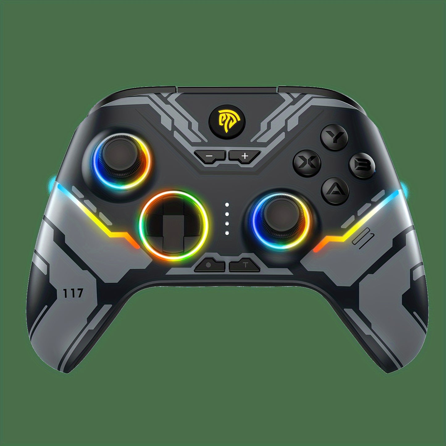 EasySMX X15 Wireless PC Controller - Gamepad Video Game Controller with Hall Joystick/Hall Trigger/RGB Lighting Enhanced Wireless Wireless Controller - No Drift, Compatible with Windows PC, for Android, Steam and for Switch